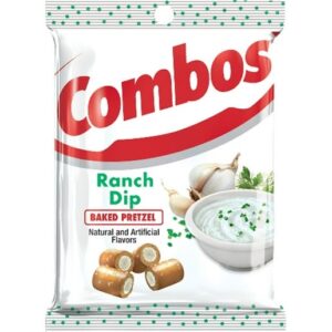 Combos Ranch Dip Baked Pretzel 6.3oz Peg Bag 6ct